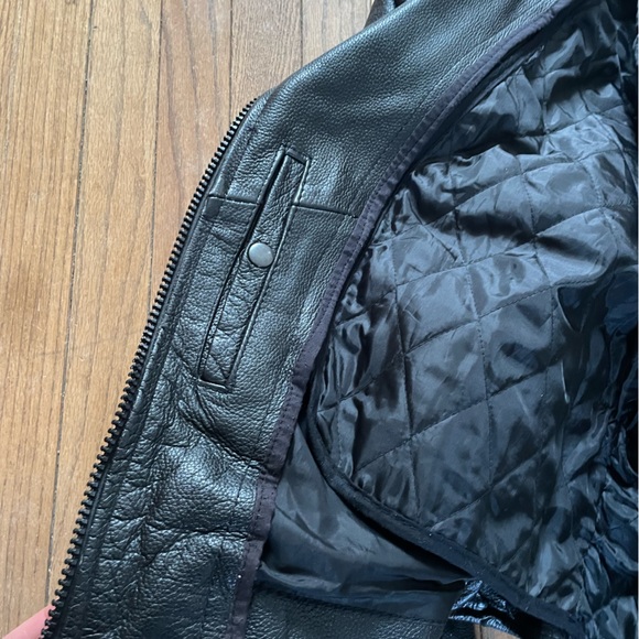 Vance leather small leather jacket with liner. - Picture 5 of 5